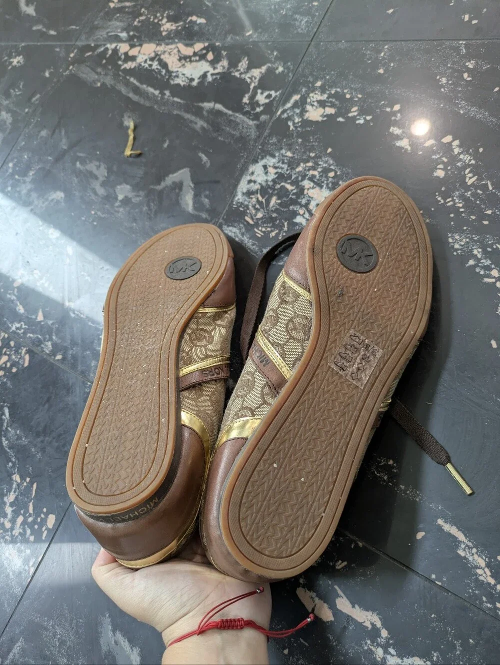 Michael Kors MK Logo Monogram Sneakers Size 11